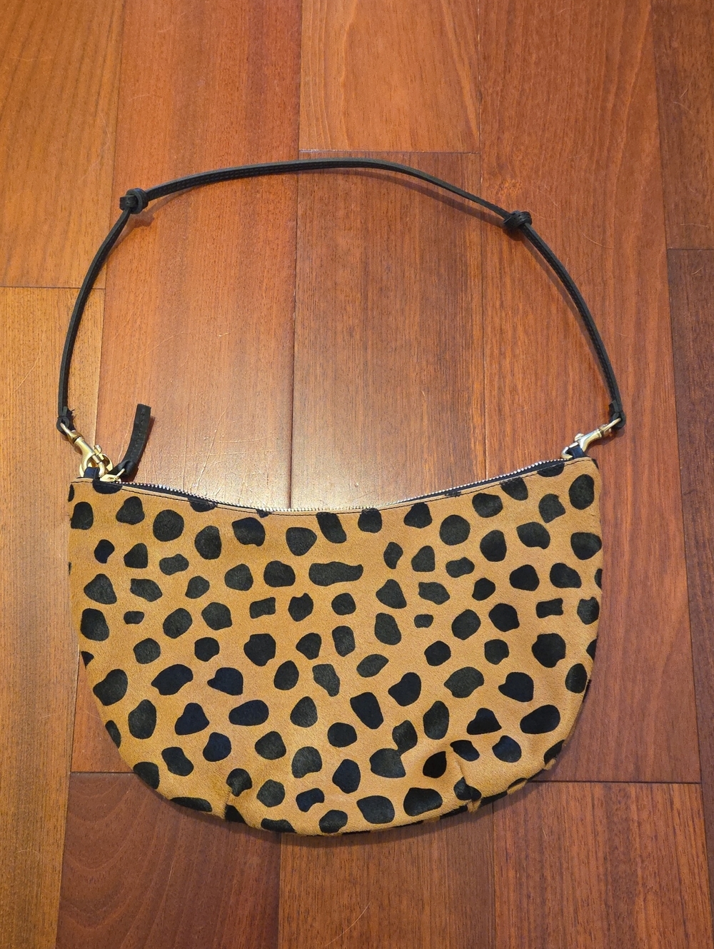 Clare V Lune Shoulder Bag Leopard